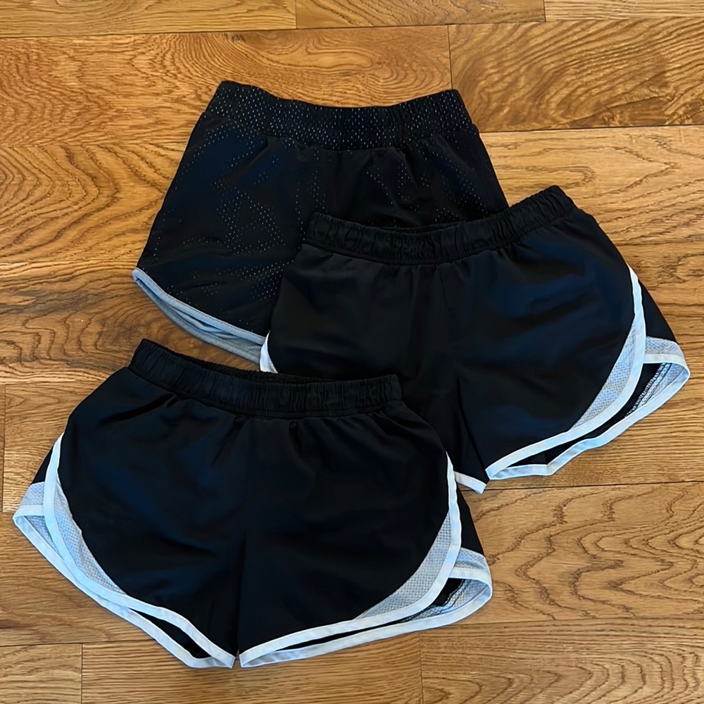 Bundle of black Old Navy Active Athletic shorts, Girls L